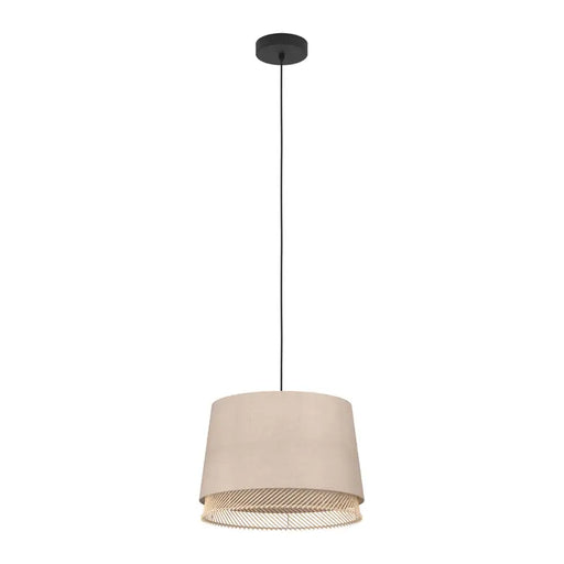 PENDANT E27 BLACK/BAMBOO EGLO TABLEY - Пендели<<<Вътрешно осветление<<<Осветление<<<Praktiker&&&Пендели<<<Вътрешно