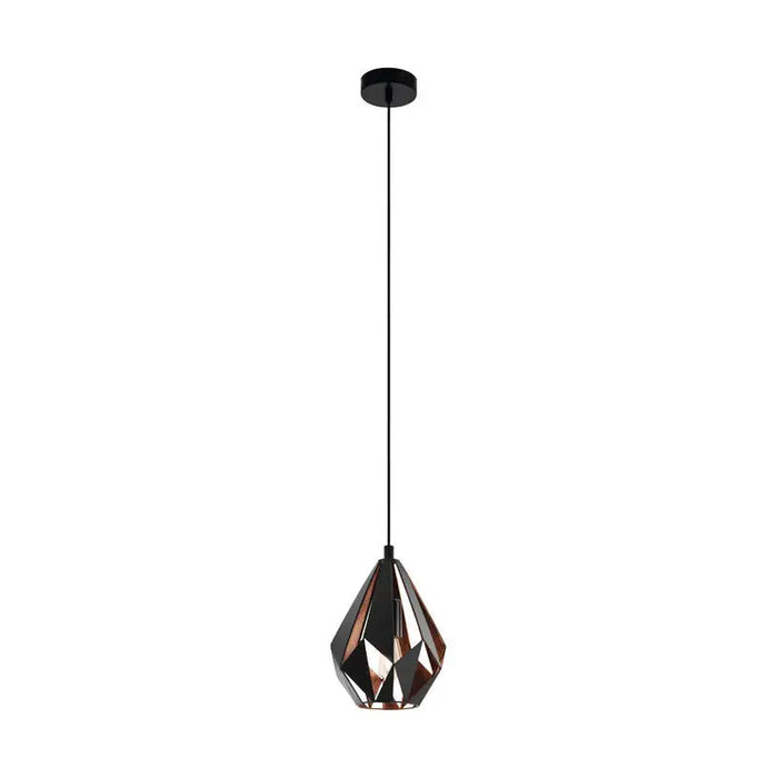 PENDANT E27 BLACK EGLO CARLTON 1 - Пендели<<<Вътрешно осветление<<<Осветление<<<Praktiker