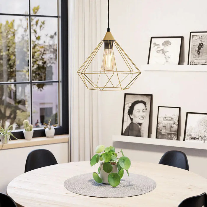 PENDANT E27 BRASS EGLO TARBES - Пендели<<<Вътрешно осветление<<<Осветление<<<Praktiker&&&Пендели<<<Вътрешно