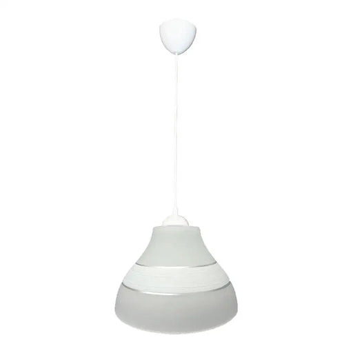 PENDANT E27 F220 WHITE/SILVER PURALUX - Пендели<<<Вътрешно осветление<<<Осветление<<<Praktiker&&&Пендели<<<Вътрешно