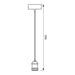 PENDANT E27 RETRO GRAPHITE WITH BLACK SMOOTH VIVALUX CABLE - Пендели<<<Вътрешно