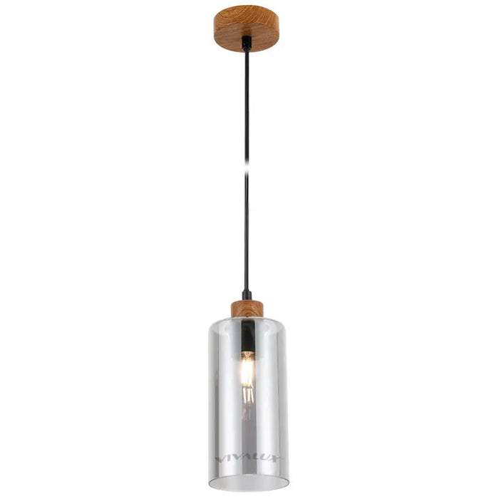 PENDANT E27 SMOKED GLASS VIVALUX AMIRA - Пендели<<<Вътрешно осветление<<<Осветление<<<Praktiker&&&Пендели<<<Вътрешно
