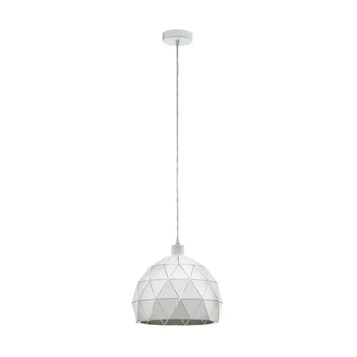 PENDANT E27 WHITE F30CM EGLO ROCCAFORTE - Пендели<<<Вътрешно осветление<<<Осветление<<<Praktiker&&&Пендели<<<Вътрешно