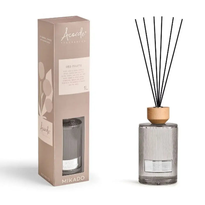 Perfume Sticks Acorde RED FRUITS 1 L (4 Units) - Почистване Прахосмукачки И Гладене<<<Дом