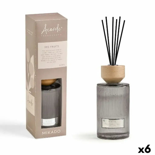 Perfume Sticks Acorde RED FRUITS 500 ml (6 Units) - Почистване Прахосмукачки И Гладене<<<Дом