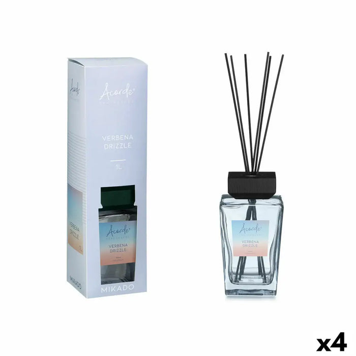 Perfume Sticks Acorde VERBENA DRIZZLE 1 L (4 Units) - Почистване Прахосмукачки И Гладене<<<Дом