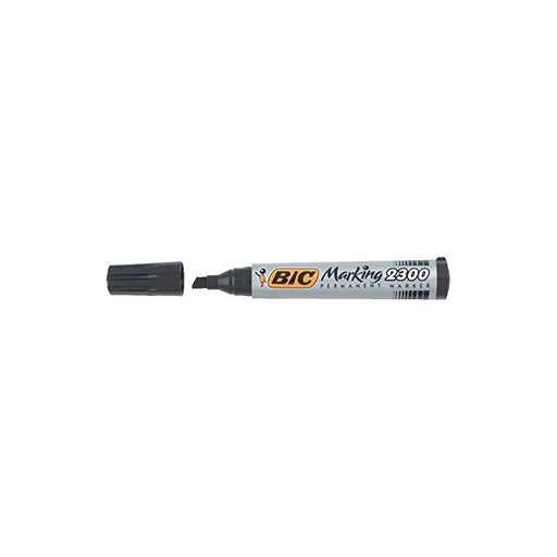 PERMANENT MARKER BEVEL TIP BIC - BLACK - Маркери<<<Канцеларски материали<<<AmperelB2B