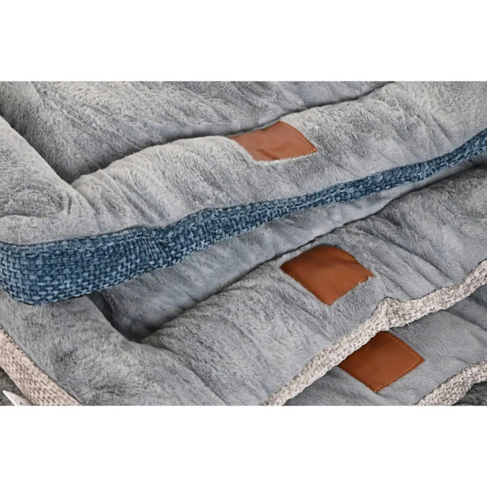 Pet bed Home ESPRIT Blue Grey Light grey 85 X 70 X 8 CM 2 Units - Домашни Животни<<<Дом Градина<<<BigBuy&&&Къщички и