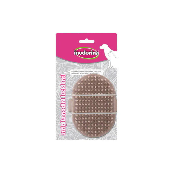 Pet Brush & Massage Glove Inodorina Brown Rubber Glove S - Домашни Животни<<<Дом Градина<<<BigBuy&&&Здраве и