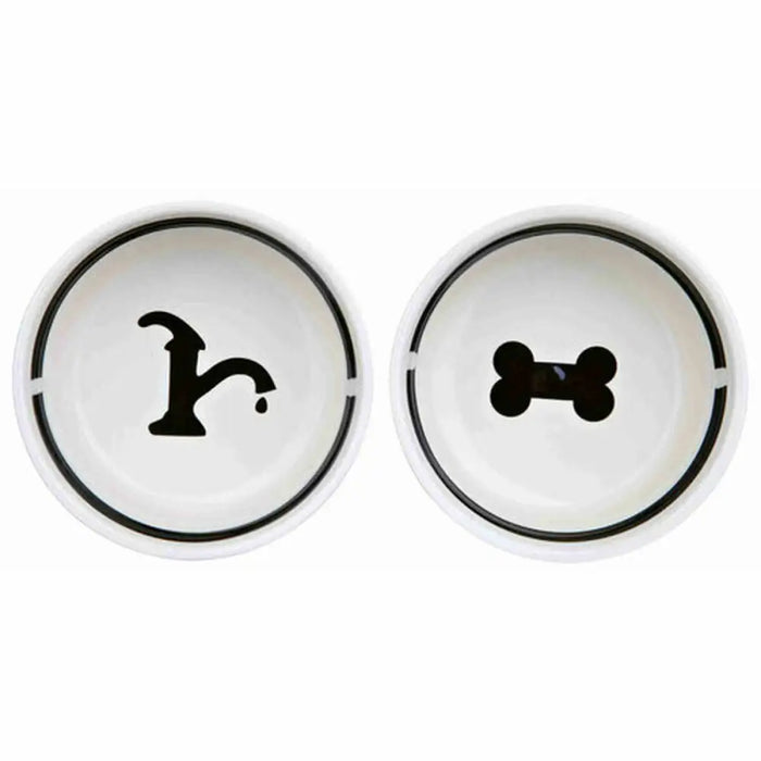 Pet feeding dish Trixie 24640 Double - Домашни Животни<<<Дом Градина<<<BigBuy&&&Купички за храна и вода<<<Домашни