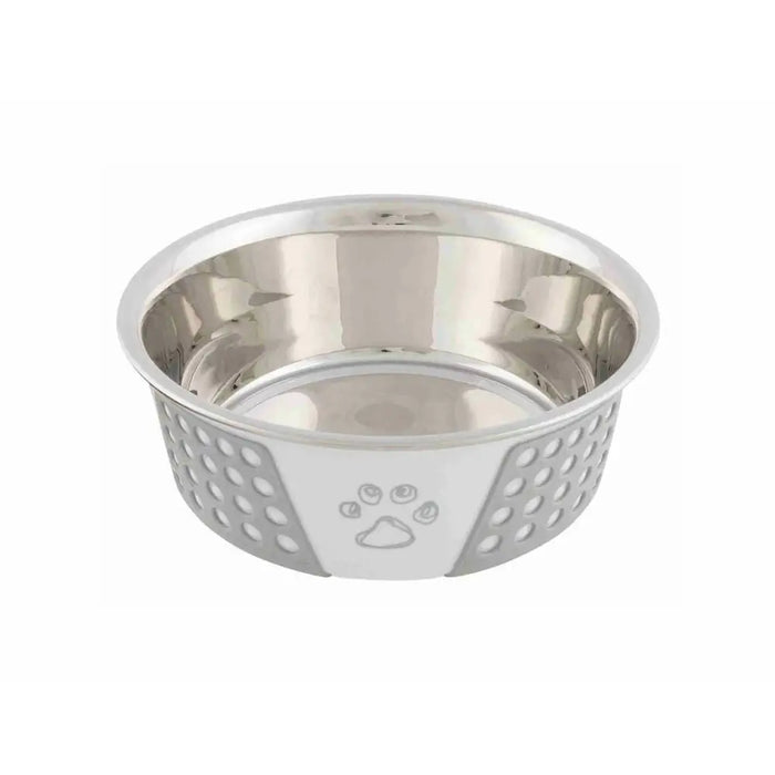 Pet feeding dish Trixie Blue White Grey Silicone Stainless steel 750 ml 0,75 L - Домашни Животни<<<Дом