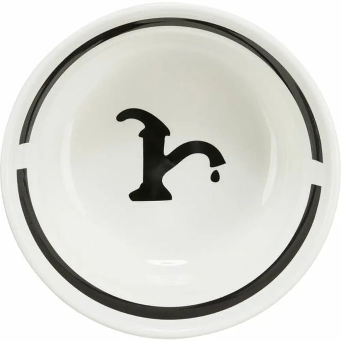 Pet feeding dish Trixie White Black 1,6 L - Домашни Животни<<<Дом Градина<<<BigBuy&&&Купички за храна и вода<<<Домашни