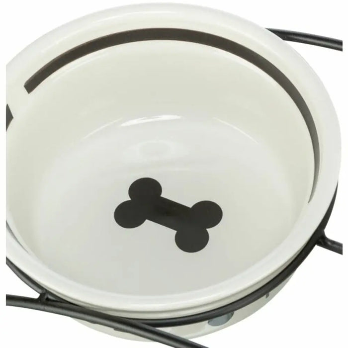 Pet feeding dish Trixie White Black 600 ml - Домашни Животни<<<Дом Градина<<<BigBuy&&&Купички за храна и вода<<<Домашни