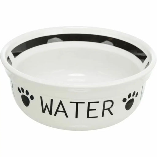 Pet feeding dish Trixie White Black 600 ml - Домашни Животни<<<Дом Градина<<<BigBuy&&&Купички за храна и вода<<<Домашни