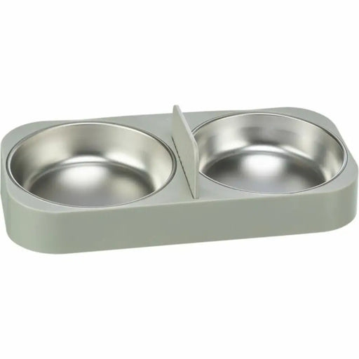 Pet feeding dish Trixie White Stainless steel Plastic 500 ml 32 x 5 x 16 cm - Домашни Животни<<<Дом