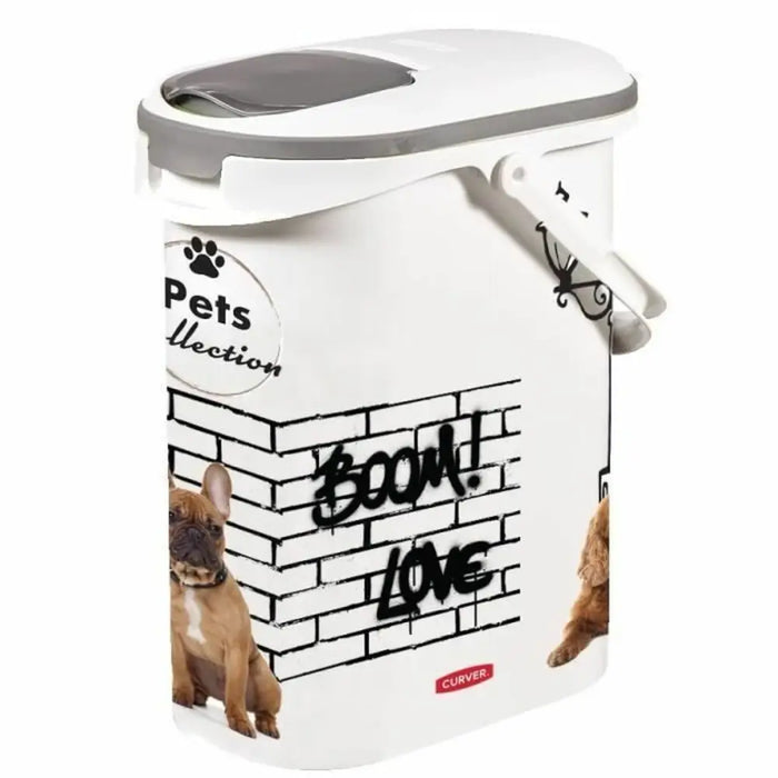 Pet food jar Curver Pets Collection White 10 L - Домашни Животни<<<Дом Градина<<<BigBuy&&&Купички за храна и