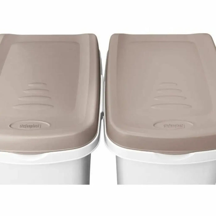 Pet food jar Kerbl White Brown 15 L - Домашни Животни<<<Дом Градина<<<BigBuy&&&Купички за храна и вода<<<Домашни