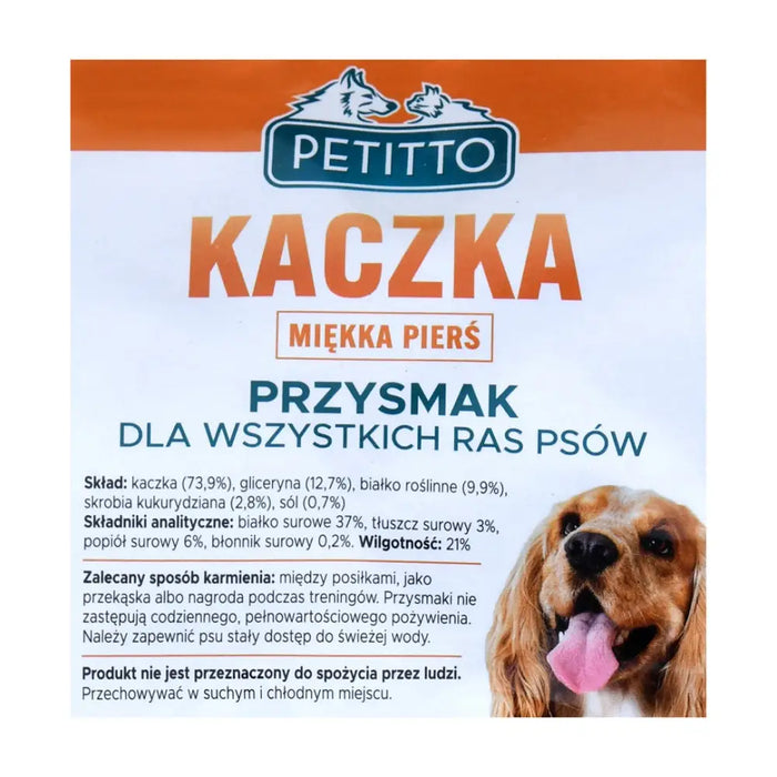 PETITTO Soft duck breast - dog treat - 500 g - DelicaciesDLP-PRZ<<<For the dogDLP<<<ActionPL