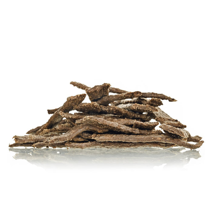 PETITTO Dried meat strips Game with hemp - dog treat - 400g
