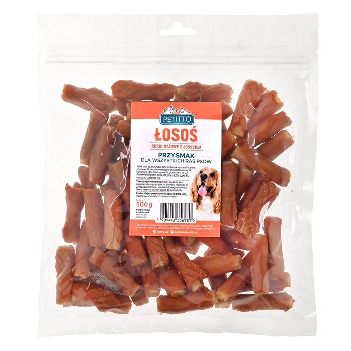 PETITTO Sticks with salmon - dog treat - 500g