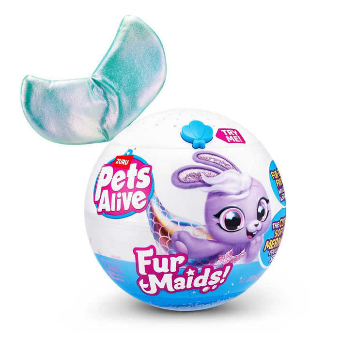 Zuru Pets Alive Surprise Plush Toy - Mermaid, with accessories, assortment