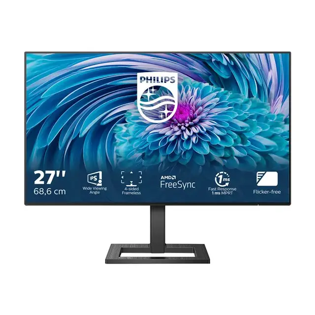 PHILIPS 272E2FA/00 27inch IPS FHD 1920x1080 16:9 1000:1 350cd/m2 4ms GtG E Line HDMI DisplayPort DVI-D - Бизнес