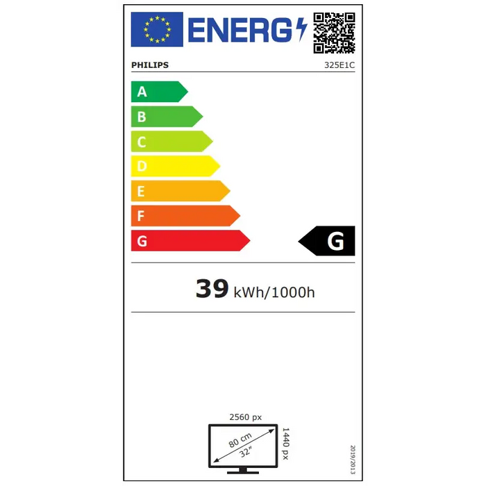 Philips 325E1C/00 31.5’’ Curved 1500R VA WLED 2560x1440@75Hz 4ms GTG 250cd/m2 3000:1 Mega Infinity DCR