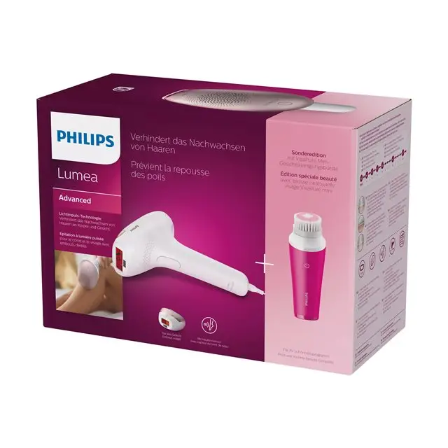Philips Lumea Advanced + facial cleaning brush - Епилатори и фотоепилатори<<<Грижа за тялото<<<Уреди за личнa