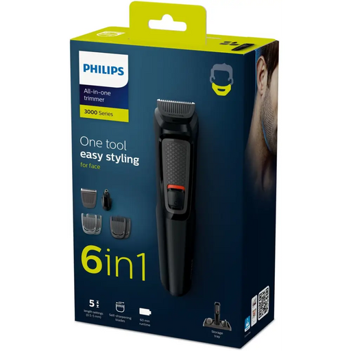 Philips MULTIGROOM Series 3000 MG3711/15 hair trimmers/clipper Black Nickel-Metal Hydride (NiMH) - Hair