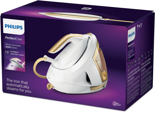 Philips PSG8040/60 steam ironing station 2700 W 1.8 L SteamGlide Elite soleplate Gold White - IronsAGD-ZEL<<<Home