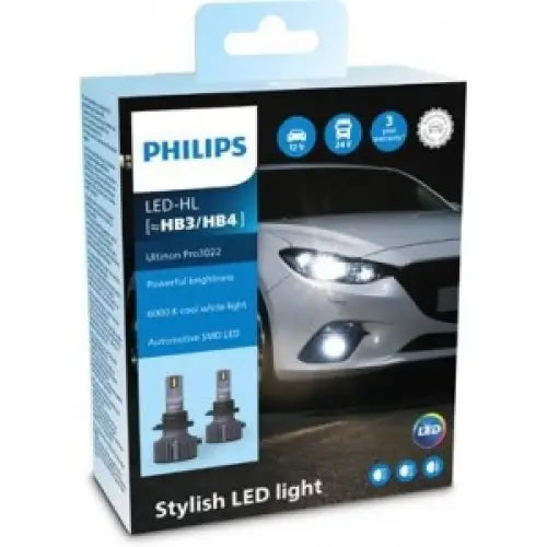 PHILIPS ULTINION PRO3022 HL HB3/HB4 6000K 24W 12V/24V CARTON BOX X2 PCS - АВТОАКСЕСОАРИ<<<MaxCar&&&КРУШКИ И