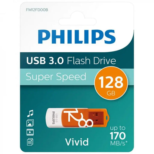 Philips USB 2.0 128GB Vivid Edition - USB флаш памети<<<Памети<<<MediaTrade