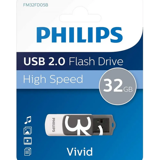 Philips USB 2.0 32GB Vivid Edition - USB флаш памети<<<Памети<<<MediaTrade