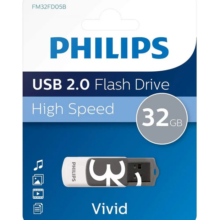 Philips USB 2.0 32GB Vivid Edition - USB флаш памети<<<Памети<<<MediaTrade