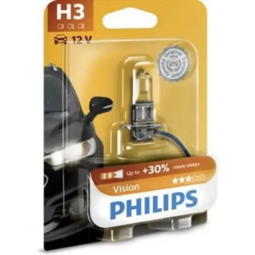 PHILIPS VISION H3 3200K 55W 12V CARTON BLISTER 1 PCS - КРУШКИ И СВЕТЛИНИ<<<MaxCar