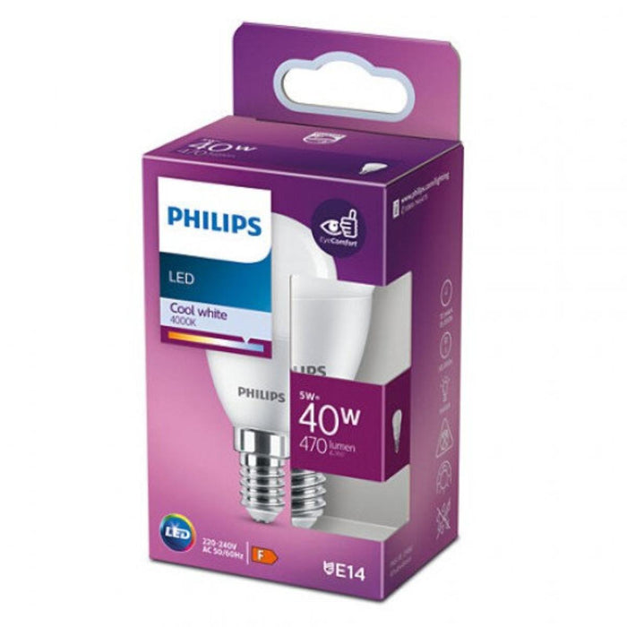 LED KR E14 5.5W 470LM 4000K WITH PHILIPS P45