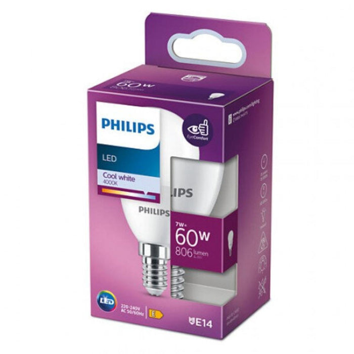 LED BULB 60W P48 E14 CW
