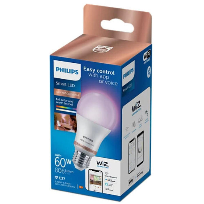 LED LAMP MAT 8W E27 RGB PHILIPS WIZ
