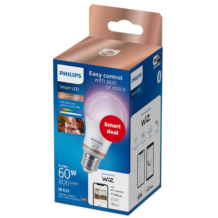 LED LAMP MAT 8W E27 RGB PHILIPS WIZ