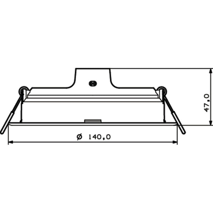 LED PANEL CIRCLE 12.5W 1300LM 4000K 14CM PHILIPS