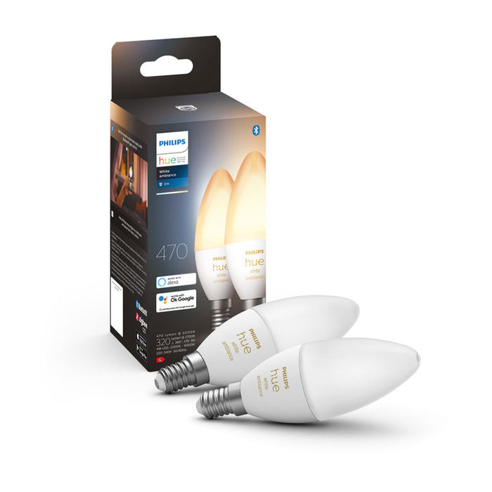 LED BULB E14 5.2W 2 PCS PHILIPS HUE