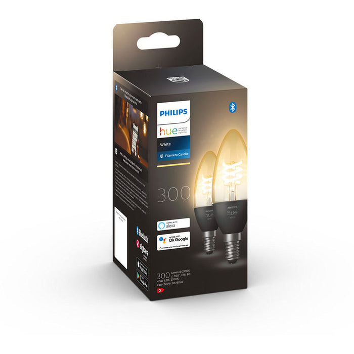 LED BULB E14 4.5W 2700K FILAMENT 2 PCS PHILIPS HUE