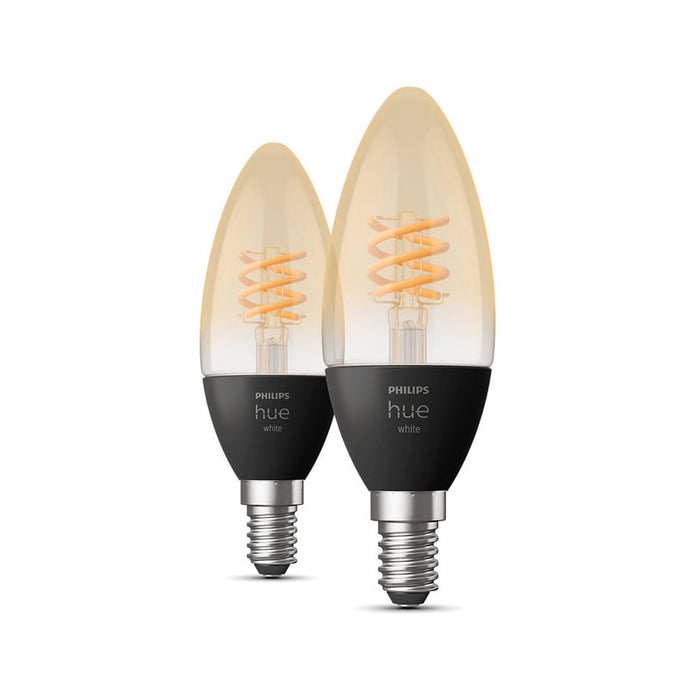 LED BULB E14 4.5W 2700K FILAMENT 2 PCS PHILIPS HUE