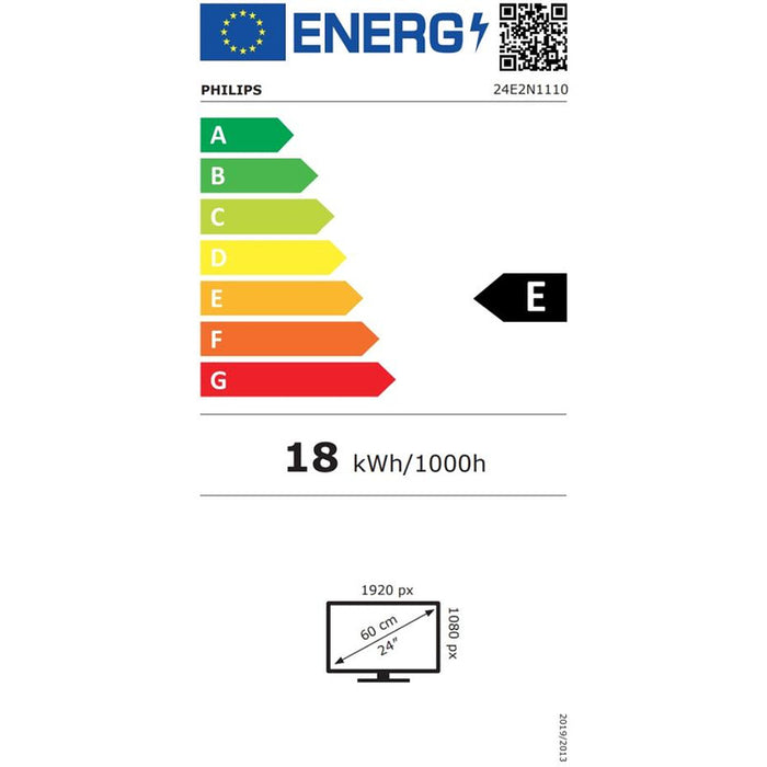 Philips 24E2N1110, 23.8" IPS WLED, 1920x1080@120Hz, 4ms GtG, 1ms MPRT, 300cd m/2, 1500:1, Mega Infinity DCR, Adaptive Sync, FlickerFree, LowBlue Mode, Tilt, D-SUB, HDMI