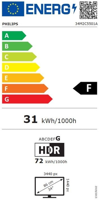 Philips 34M2C5501A, 34" Curved 1500R VA WLED, 3440x1440@180Hz, 1ms GtG, 0.3ms MPRT, 350cd m/2, 3000:1, Mega Infinity DCR, Adaptive Sync, FlickerFree, 5Wx2, Tilt, Height Adjust, Swivel, 2xHDMI, DP, USB hub