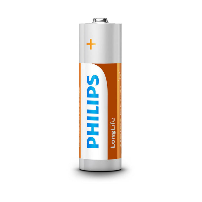 BATTERIES PHILIPS R6L4F/10 AAX4 LONGLIFE