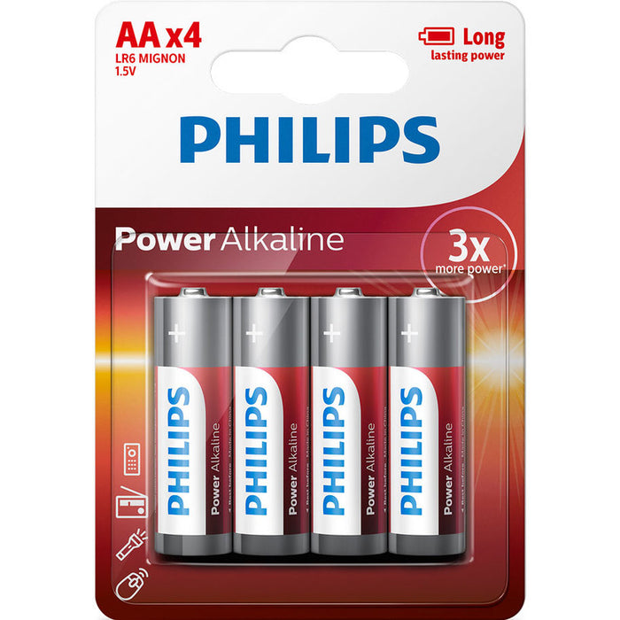 BATTERIES PHILIPS POWERLIFE AA LR6P4B/10