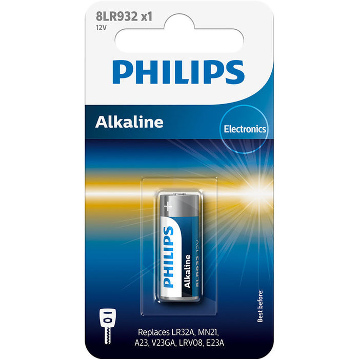 BATTERIES PHILIPS ALKALINE A23 8LR932/01B