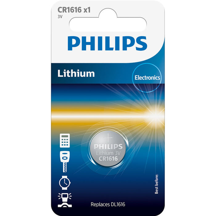 BATTERIES PHILIPS LITHIUM CR1616/00B