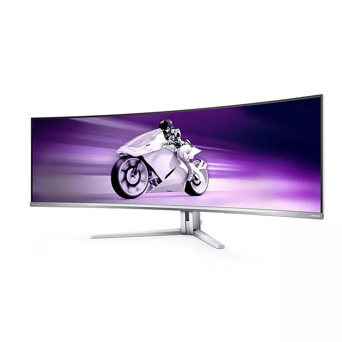 Philips Evnia 49M2C8900, 48.8" Curved 1800R QD-OLED, 5120x1440@240Hz, 0.03 GtG, Brightness 1000, 1000000:1, DCR 80M:1, Adaptive Sync, FlickerFree, Low Blue Mode, 7.5Wx4+DTS, Tilt, Height Adjust, Swivel, 2xHDMI, DP, USB hub